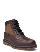 Britton Road Mid Lace Up Boot Burgundy Full Grain Snørestøvler Brown T...