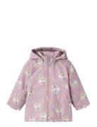 Nmfmaxi Jacket Aop Outerwear Jackets & Coats Winter Jackets Pink Name ...