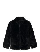 Nkfmila Faux Fur Jacket Pb Jakke Black Name It