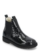 Booties - Flat - With Elastic Boots Støvler Black ANGULUS