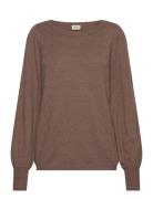 Frmelani Pu 3 Tops Knitwear Jumpers Brown Fransa