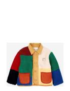 Color Block Sheepskin Jacket Skaljakke Outdoorjakke Multi/patterned Bo...