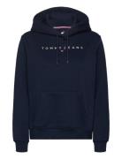 Tjw Reg Linear Crew Ext Tops Sweatshirts & Hoodies Sweatshirts Navy To...