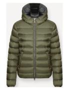 Ladies Down Jacket Foret Jakke Khaki Green Colmar