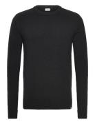 Sddyllon Ls2 Tops Knitwear Round Necks Black Solid