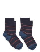 2-Pack Thin Striped Socks Socks & Tights Socks Multi/patterned FUB