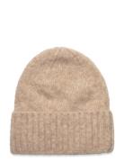 Lenny Beanie Accessories Headwear Beanies Beige Becksöndergaard