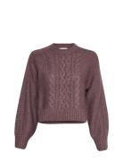 Mschdiella Heidi Pullover Tops Knitwear Jumpers Purple MSCH Copenhagen