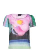 Plisa Tops T-shirts & Tops Short-sleeved Multi/patterned Desigual