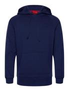 Tonal Logo Hoodie Designers Sweatshirts & Hoodies Hoodies Blue HUGO