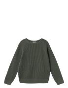 Nkmvolly Ls Knit Tops Knitwear Pullovers Khaki Green Name It