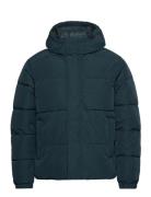 Jjebradley Puffer Hood Sn Foret Jakke Blue Jack & J S