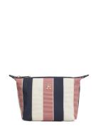 Poppy Washbag Stripe Toilettaske Beige Tommy Hilfiger