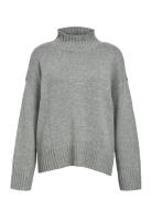 Objagnes Lo Ls H.neck Knit Pullover Noos Tops Knitwear Turtleneck Grey...