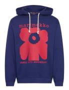 Luuppi Unikko Placement Tops Sweatshirts & Hoodies Hoodies Navy Marime...