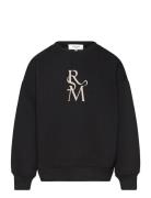 Sweatshirt Tops Sweatshirts & Hoodies Sweatshirts Black Rosemunde Kids