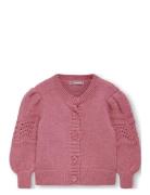 Kmgkaren Ls O-Neck Cardigan Knt Tops Knitwear Cardigans Pink Kids Only