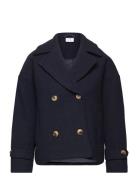 Jacket Short Trench Skaljakke Outdoorjakke Navy Lindex