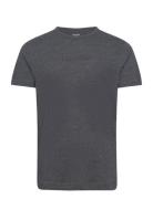 S/S Crew Neck Tops T-Kortærmet Skjorte Grey Calvin Klein