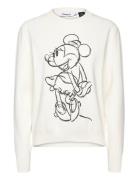 Minnie Mouse Tops Knitwear Jumpers Cream Desigual