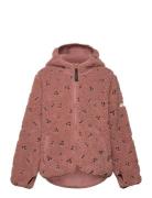 Mara Pile Jacket Outerwear Fleece Outerwear Fleece Jackets Pink Liewoo...