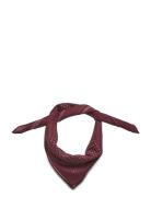 Bandana With Dots Accessories Scarves Lightweight Scarves Burgundy Lin...