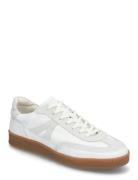 Liga - White Leather Low-top Sneakers White Garment Project