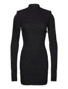 Lace Mini Ls Dress Kort Kjole Black ROTATE Birger Christensen