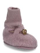 Wool Footies Slippers Hjemmesko Pink Mikk-line