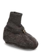 Wool Footies Slippers Hjemmesko Brown Mikk-line