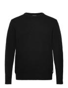 Lambswool O-Neck Knit Tops Knitwear Round Necks Black Lindbergh