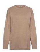 Bs Adalyn Knitwear Tops Knitwear Jumpers Beige Bruun & Stengade