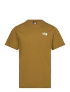 M Ss Box Nse Tee Sport T-Kortærmet Skjorte Khaki Green The North Face