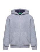 Jacket W/Hood L/S Tops Sweatshirts & Hoodies Hoodies Grey United Color...