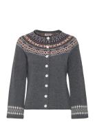 Vendela Cardigan Tops Knitwear Cardigans Grey Jumperfabriken