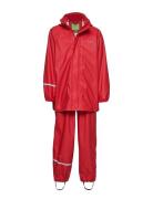 Basic Rainwear Suit -Solid Outerwear Rainwear Rainwear Sets Red CeLaVi