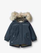 Jacket Kasper Tech Outerwear Shell Clothing Shell Jacket Navy Wheat