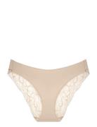 Body Make-Up Illusion Lace Highleg Trusser, Tanga Briefs Beige Triumph