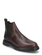 Biagil Chelsea Boot Tumbled Leather Støvlet Chelsea Boot Brown Bianco