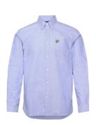 Plain Oxford Shirt Tops Shirts Casual Blue Lyle & Scott