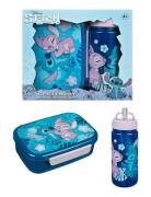 Lilo & Stitch Lunch Box And Water Bottle Set Home Meal Time Lunch Boxe...