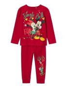 Nmfsisse Minnie Ls Nightset Wdi Pyjamassæt Red Name It