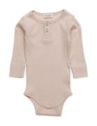 Body Ls Bodies Long-sleeved Pink MarMar Copenhagen