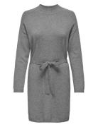 Onlleva Ls Belt Dress Ex Knt Kort Kjole Grey ONLY