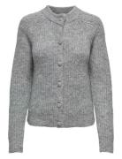 Onlmaggie Life Ls O-Neck Cardigan Cc Knt Tops Knitwear Cardigans Grey ...