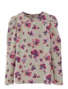 Nkfnanettie Ls Top Pb Tops T-shirts Long-sleeved T-Skjorte Multi/patte...