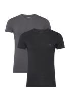 Men's Knit 2-Pack T-Shirt Tops T-Kortærmet Skjorte Multi/patterned Emp...