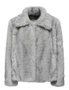 Onlrubina Faux Fur Jacket Otw Outerwear Faux Fur Grey ONLY