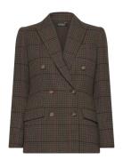 Glen Checktk! Double-Breasted Blazer Blazers Double Breasted Blazers K...