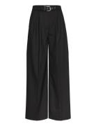 Freja Wide Bottoms Trousers Suitpants Black Reiss